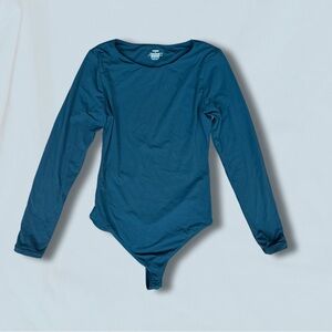 Teal Long Sleeve Bodysuit